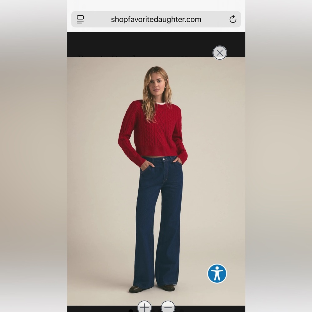 Favorite Daughter Olympia Jeans in color Manchester. Size 26.